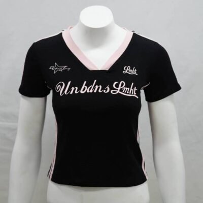 Black & Pink Racing Baby Tee