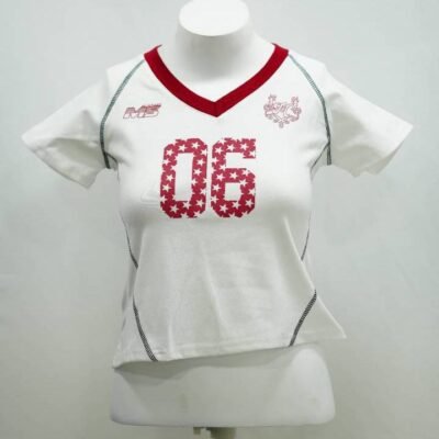 Chalk White Star-Graphic Match Top