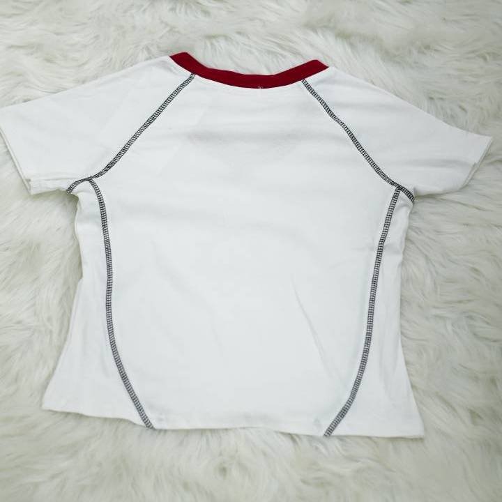 Chalk White Star-Graphic Match Top - Image 3