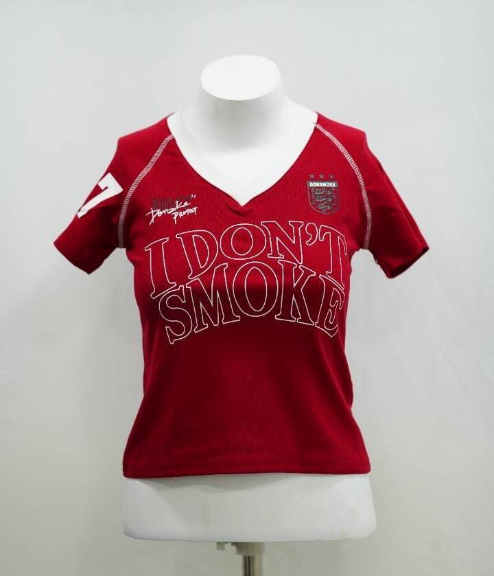 Crimson 'I Don't Smoke' Soccer Jersey