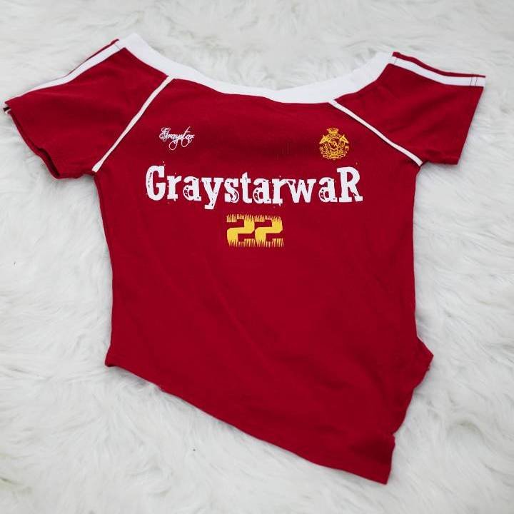 Gold Crest Varsity Jersey Crop - Image 2