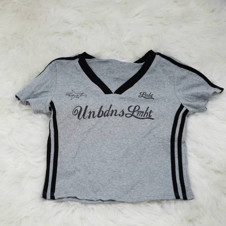 Grey Racing Baby Tee - Image 2