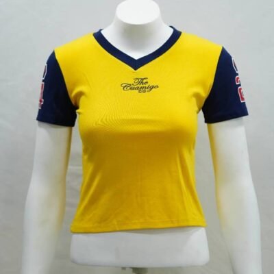 Mustard "The Cuamigo" Pitchside Crop Top