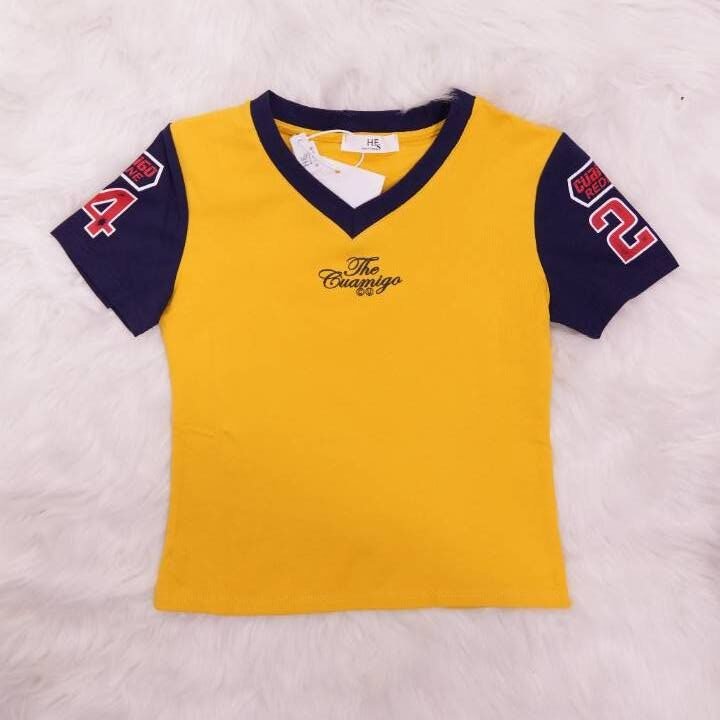 Mustard "The Cuamigo" Pitchside Crop Top - Image 3