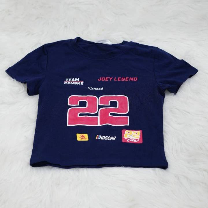 Navy "Joey Legend 22" NASCAR Graphic Tee - Image 2