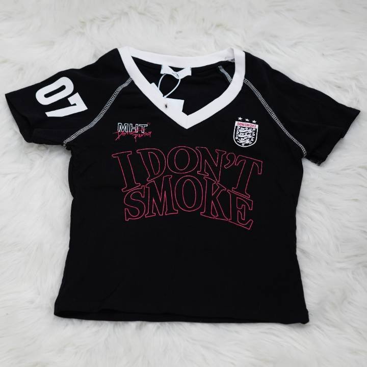 Onyx "I Don't Smoke" Soccer Jersey Crop Top - Image 2