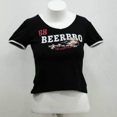 Pitch Black "BEERBRO 68" Racing Ringer Tee