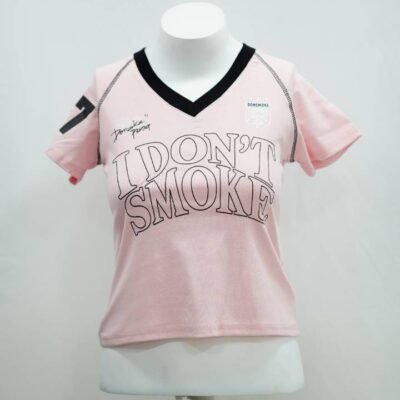 Soft Pink "I Don't Smoke" Soccer Jersey