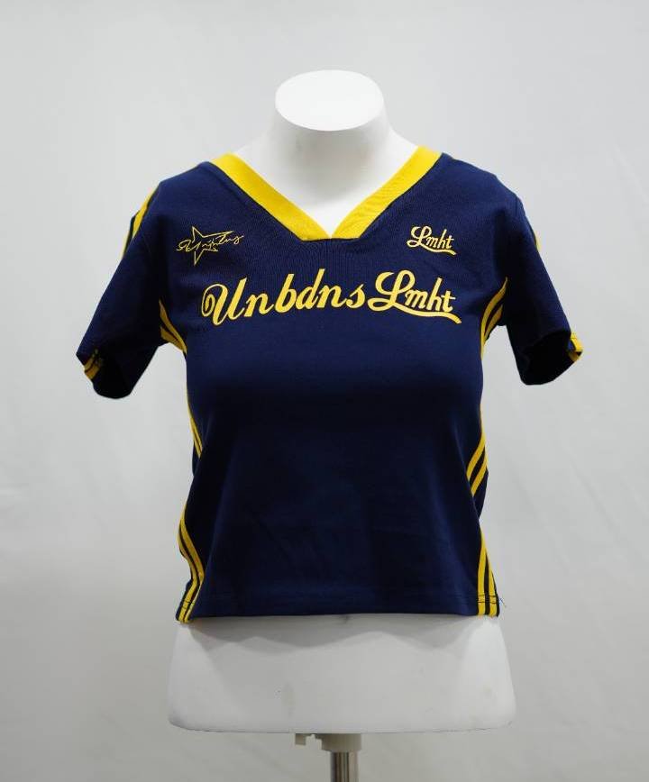The 'Unbdns Lmht' Racing Baby Tee in White