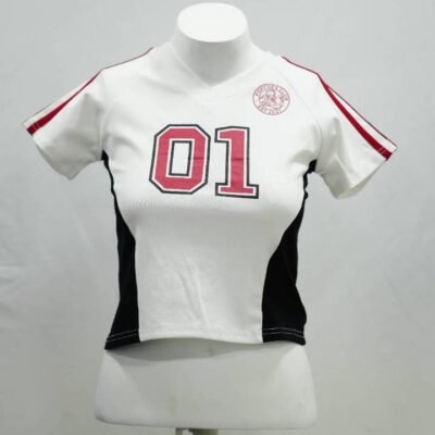 The ’01 Varsity Jersey in White & Crimson
