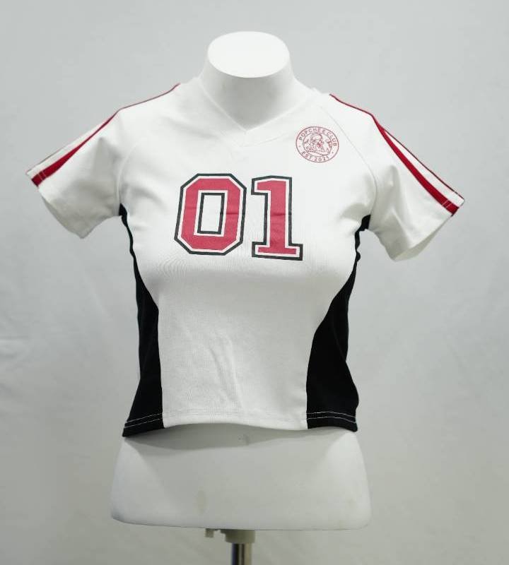 The ’01 Varsity Jersey in White & Crimson