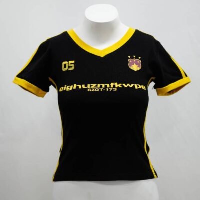The ’05 Contour Racing Tee in Black & Yellow